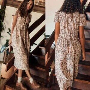 Dawn Dress in Sand Anemone